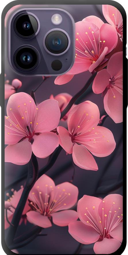 Чехол на iPhone 14 Pro Max Пурпурная сакура (6075b-2667-42517)