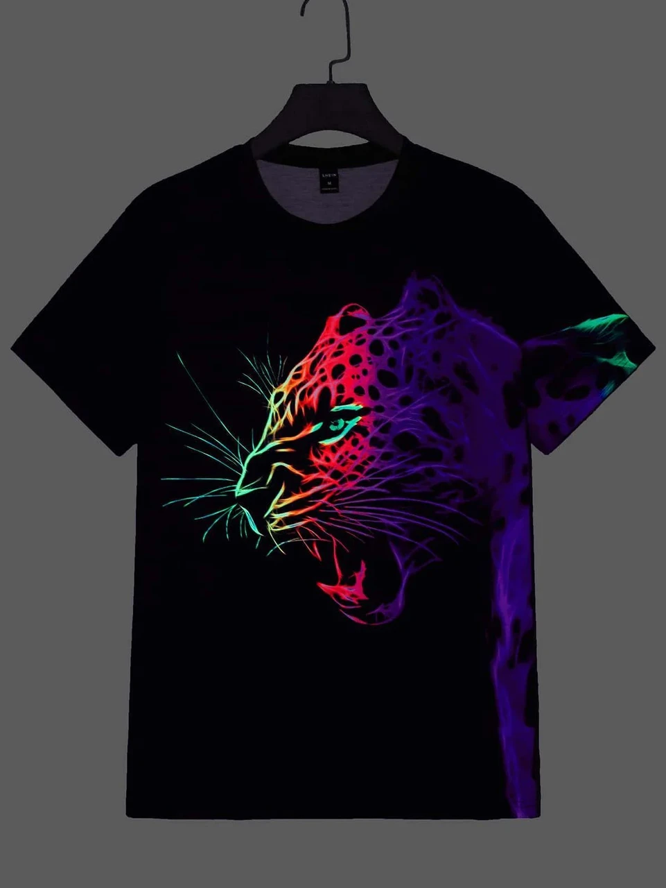 Футболка мужская с принтом Pin-000-446 повседневная XL Черный (2664093639)