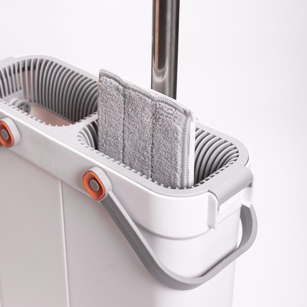 Швабра с ведром для мытья пола с отжимом HP-35015-18 (A-035238) - фото 9