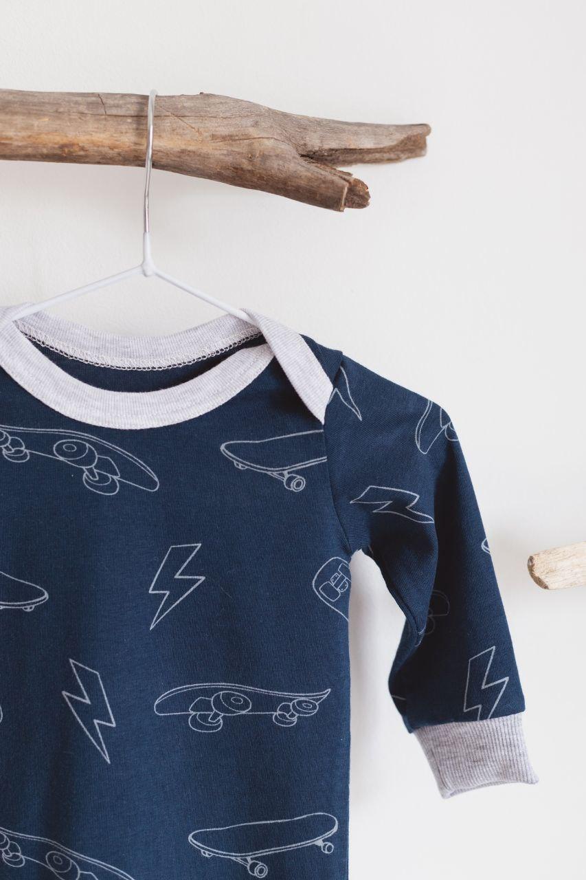 Боди стрейч кулир длинный рукав Скейт 56 см (2679528461) - фото 2 Боди стрейч кулир длинный рукав Скейт 56 см (2679528461) - фото 2