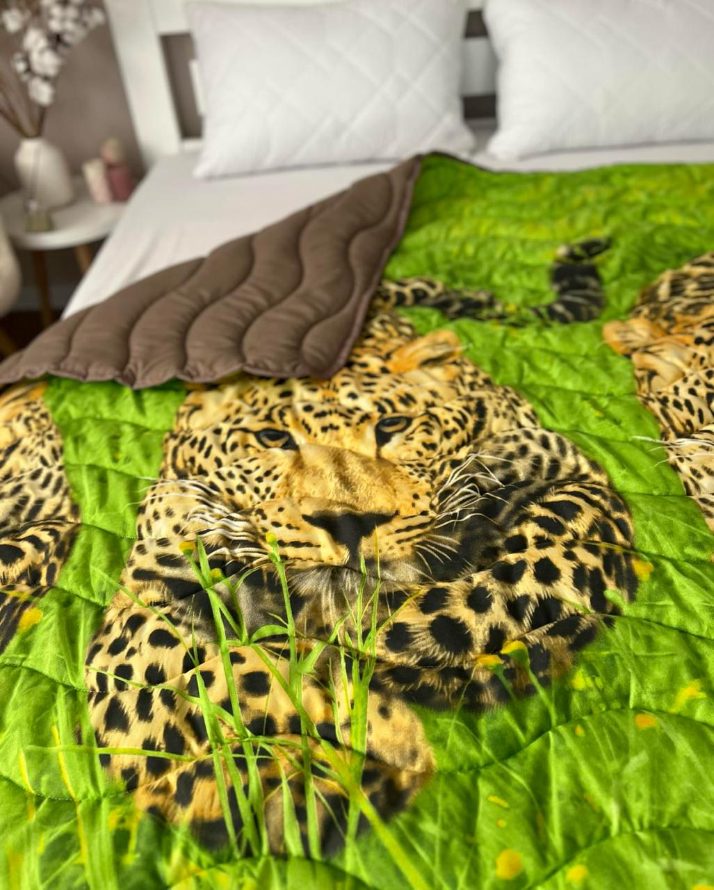 Ковдра літня двостороння з малюнком двоспальна 180x210 см Салатовий - фото 4 Ковдра літня двостороння з малюнком двоспальна 180x210 см Салатовий - фото 4