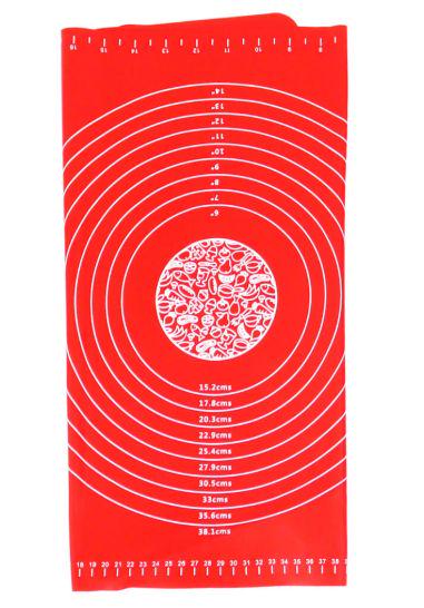 Коврик кондитерский силиконовый для раскатывания теста с разметкой 40х50 см/0,6 мм.