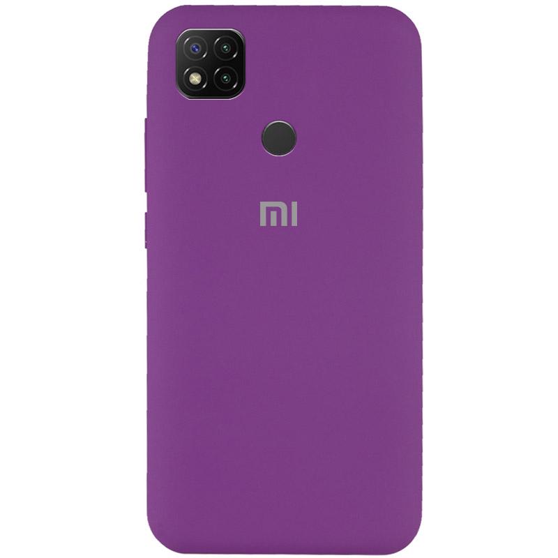 Чехол Silicone Cover Full Protective (AA) для Xiaomi Redmi 9C Фиолетовый/Grape