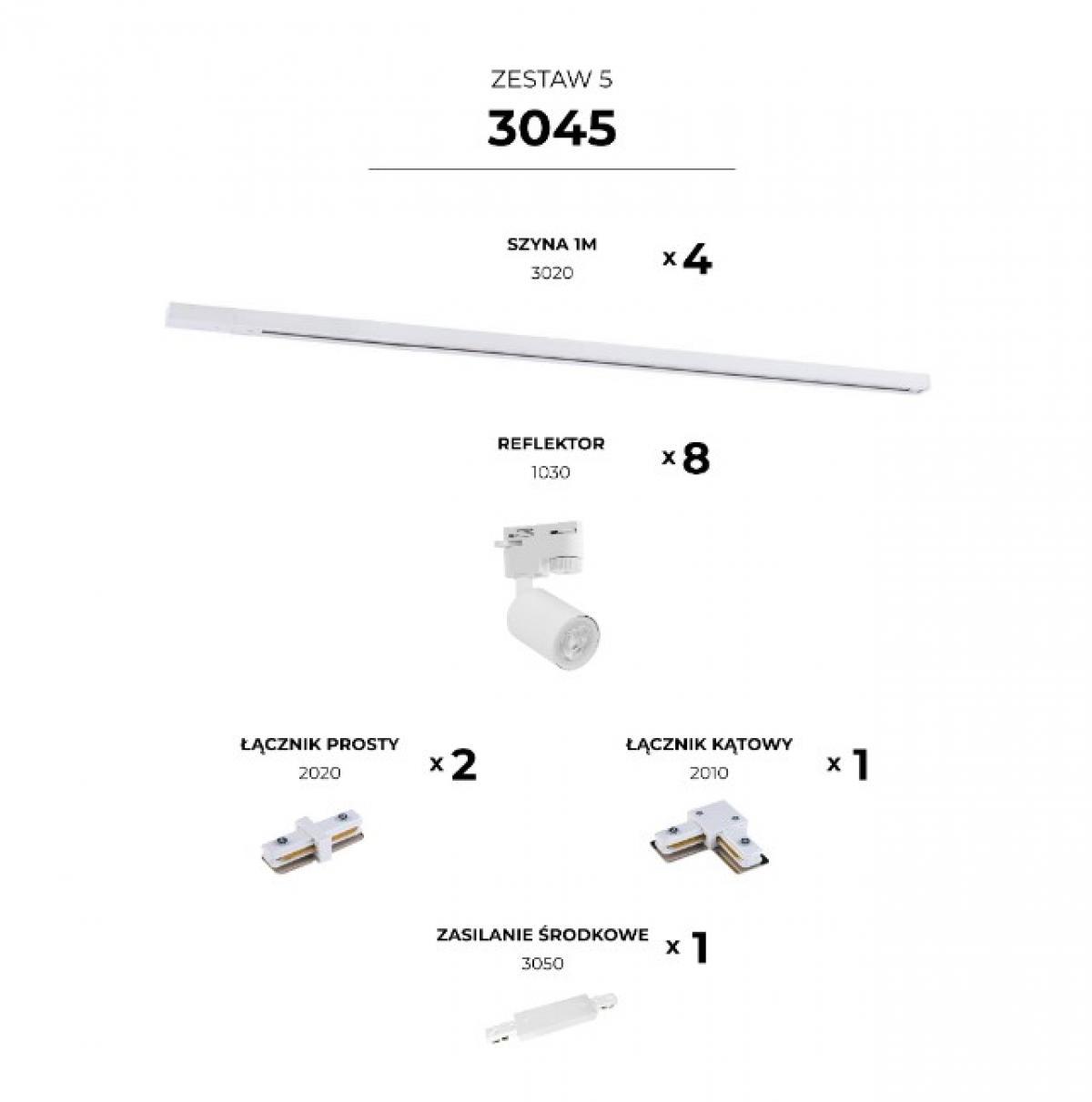 Трековая система 3045 Zestaw 5 White (ZML_3045) - фото 2 Трековая система 3045 Zestaw 5 White (ZML_3045) - фото 2