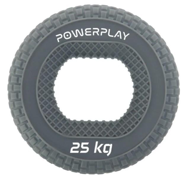 Эспандер кистевой силиконовый PowerPlay PP-4333 Hand Grip Large 25 кг Серый (PP_4333_Grey_25kg)