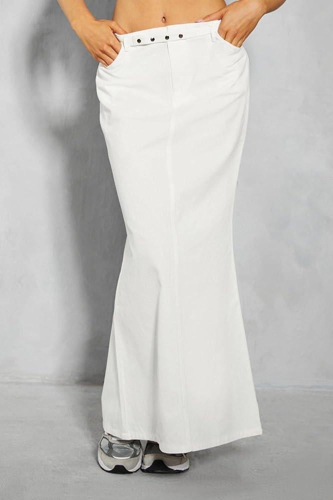 Спідниця максі Misspap з розрізом Білий (29550466) - фото 2 Спідниця максі Misspap з розрізом Білий (29550466) - фото 2