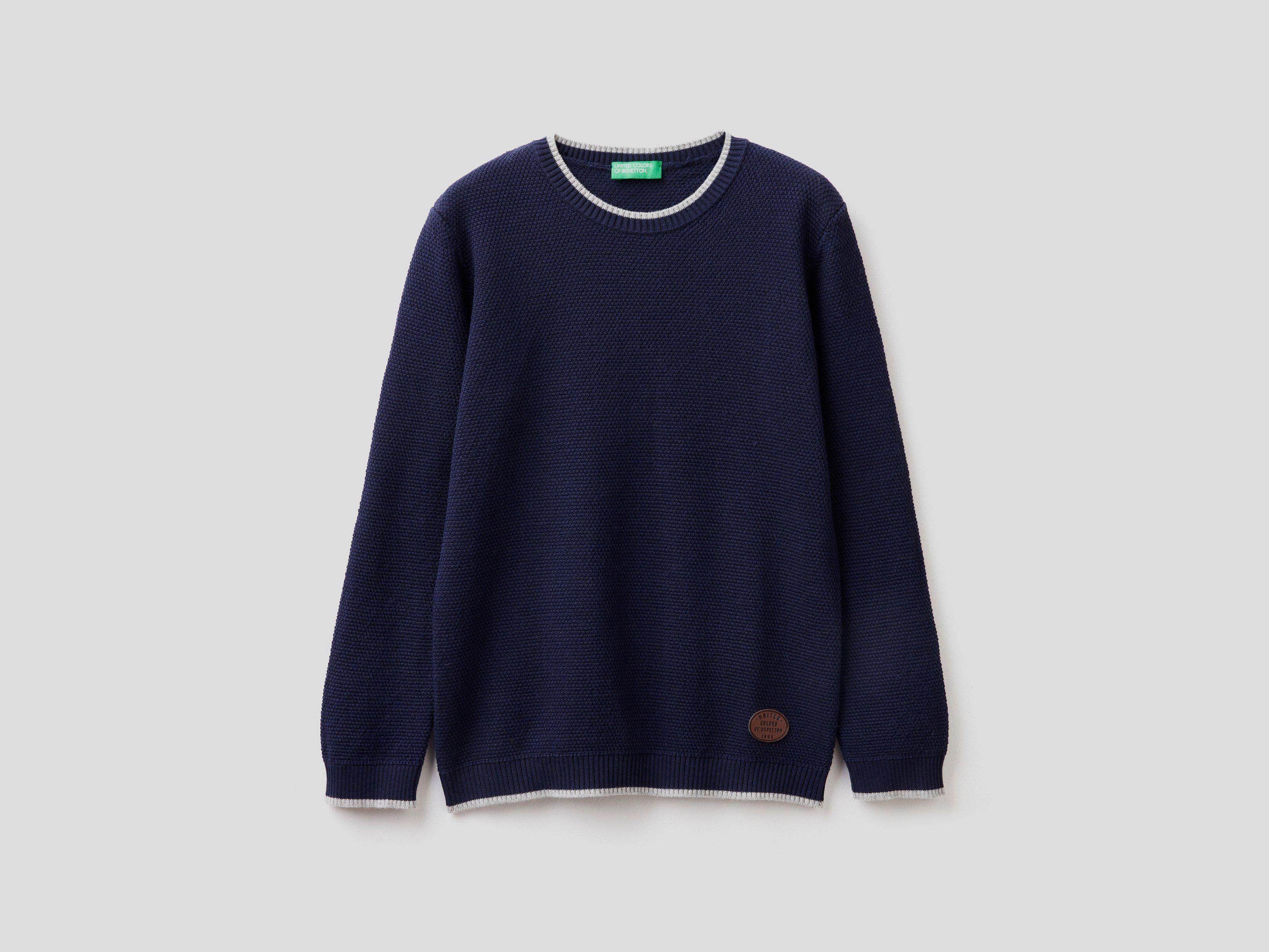 Светр дитячий Benetton 1294q100o.g M Синій