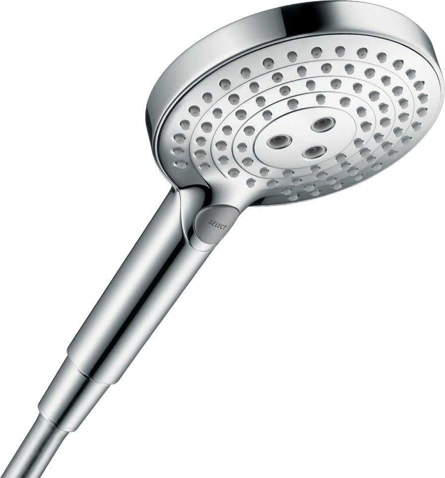 Душова лійка Hansgrohe Raindance Select S 26530000 з кнопкою 125 мм Хром (112101)