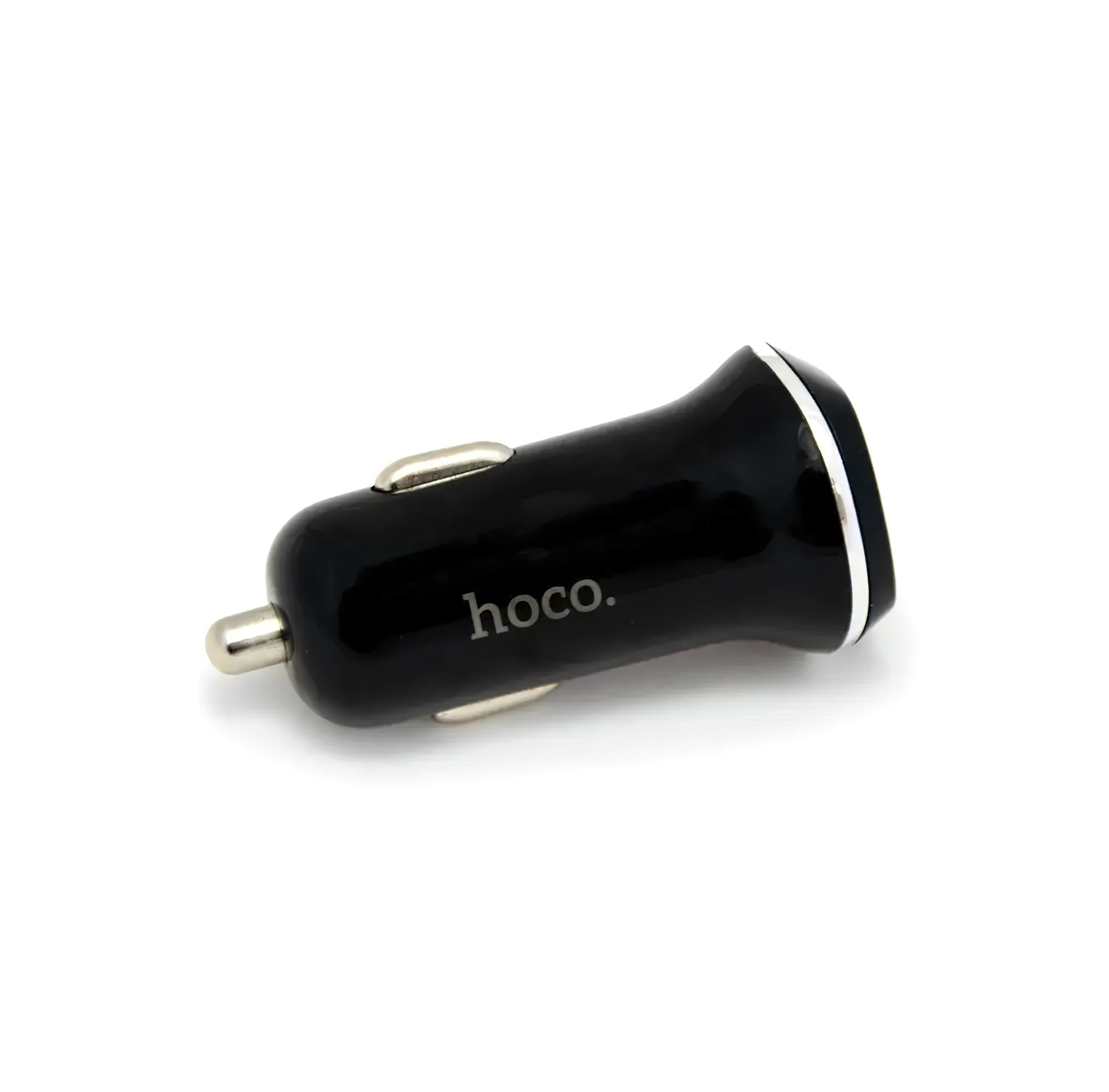 Автомобильная зарядка для телефона Hoco Z1 2 USB в авто (1008456-Black)