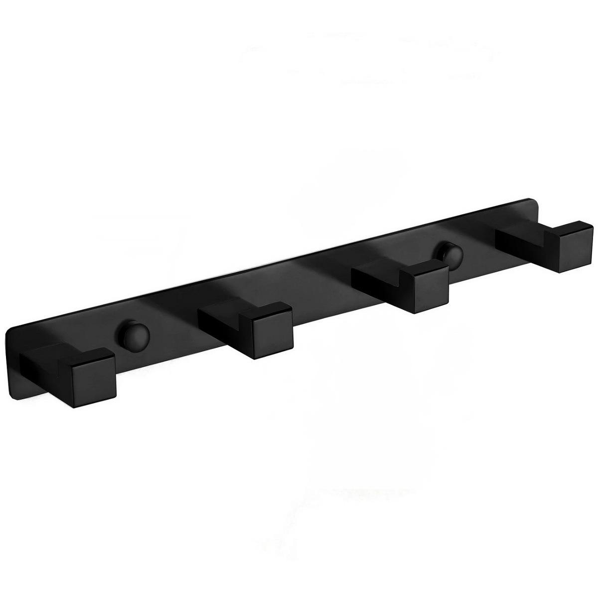 Планка с крючками для полотенец Mexen MEX-709264-70 четверной Черный (194577)