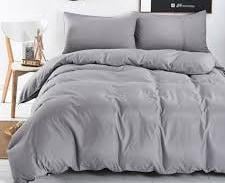 Комплект постельного белья бязь двуспальный Светло-серый