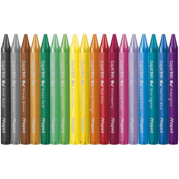 Набір олівців Maped Color Peps Wax Crayons 18 кольорів (MP.861012)