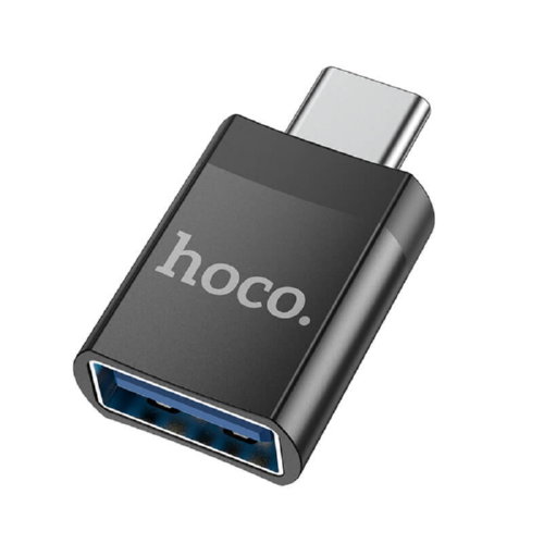 Перехідник Hoco Type-C USB UA17 OTG Black