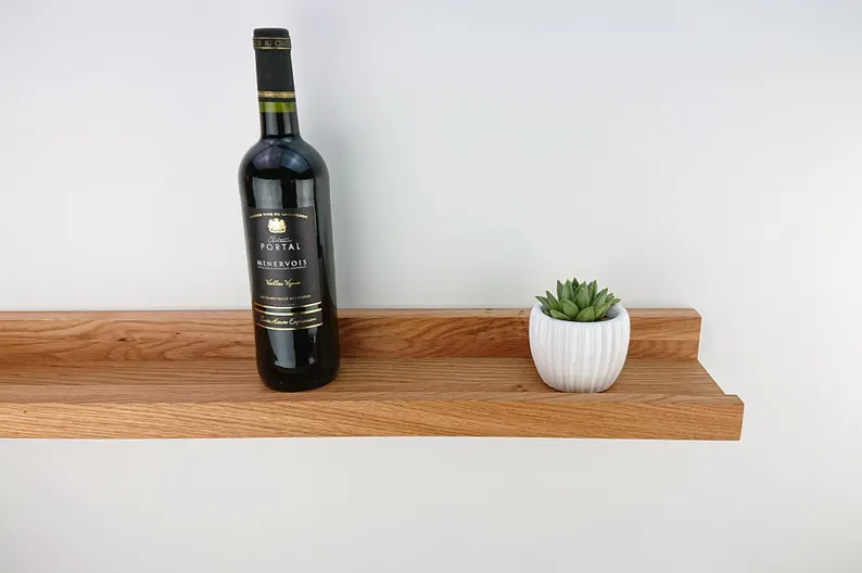 Полиця настінна HomeDeco дубова для фотографій та картин 120x80x800 мм (WS9002)