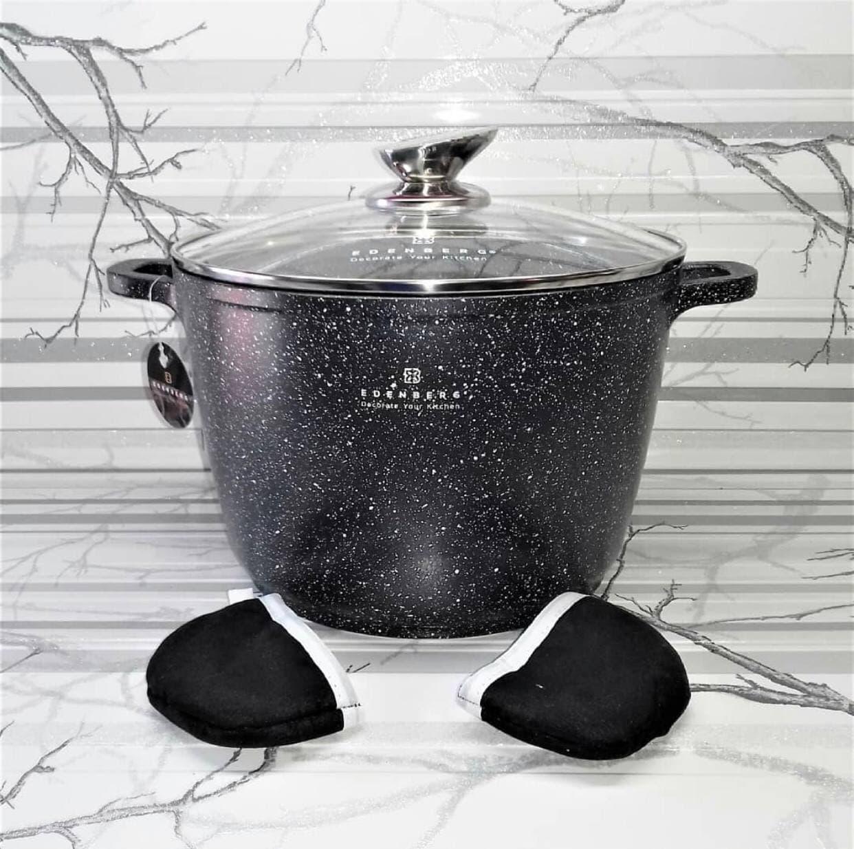 Кастрюля Edenberg с мраморным покрытием 14 л 32 см (EB-1173)