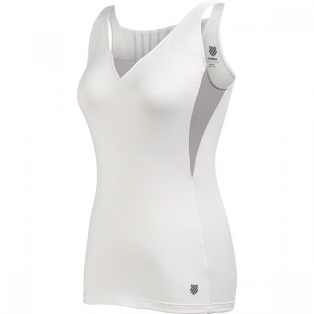 Майка женская K-Swiss Top 66 tank L White/Grey (190106-131-L)