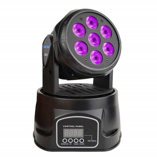 Диско-лазер Mini Moving Head LM-70 7 цветов с подвижной головой Черный (600722) - фото 5 Диско-лазер Mini Moving Head LM-70 7 цветов с подвижной головой Черный (600722) - фото 5