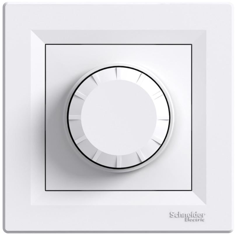 Светорегулятор проходной поворотный Schneider Electric Asfora 600 Вт Белый (EPH6400121)