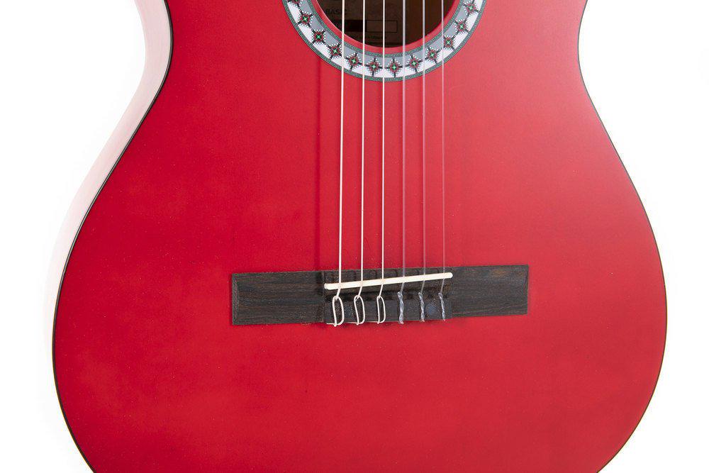 Классическая гитара GEWA Basic 3/4" Transparent Red (G-PS510143) - фото 6