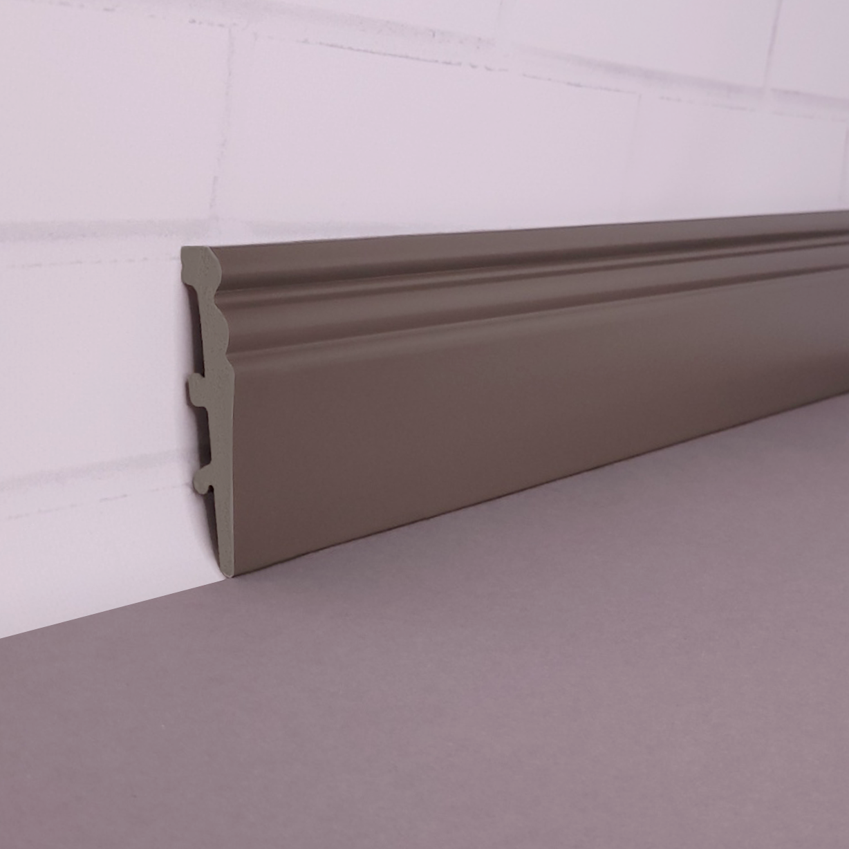 Плинтус дюрополимерный 80х13х2500 мм Тауп (8013P-011-567)