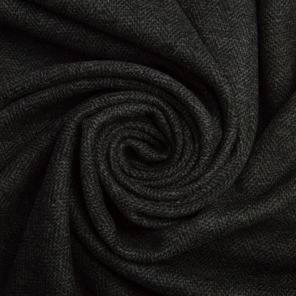 Ткань трикотаж Кашемир V-3 400 гр/м2 150 см Черный (25740)
