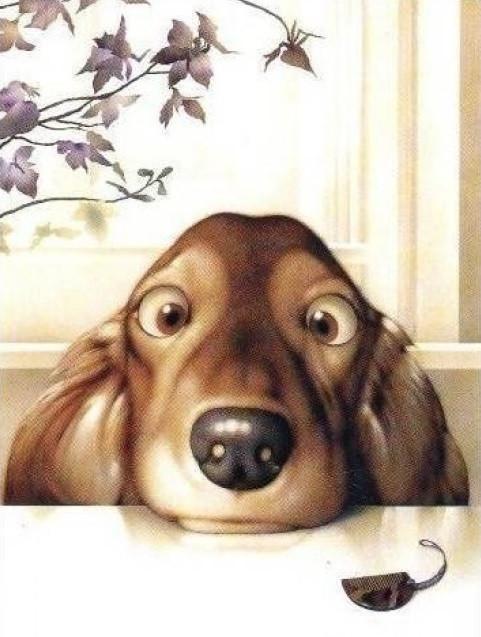 Картина по номерам Идейка Озорной щенок 30x40 см (skl-КНО2443)