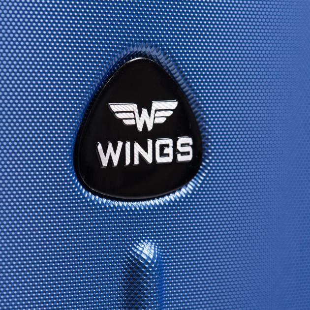 Чемодан пластиковый WINGS 147 L на 4 колесах Голубой (CEKRBWI147LB4GOL) - фото 5