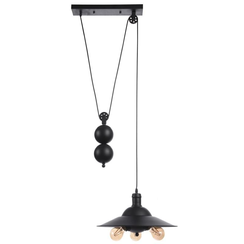 Люстра лофт подвесная с противовесом Brille BL-349S/3 E27 BK