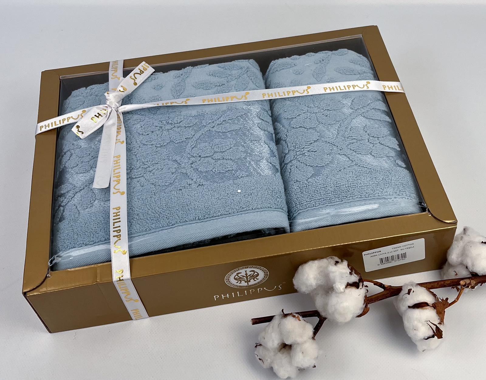 Набір рушників Philippus Livya A084 2 шт. Зелений (CN29812) Набір рушників Philippus Livya A084 2 шт. Зелений (CN29812)