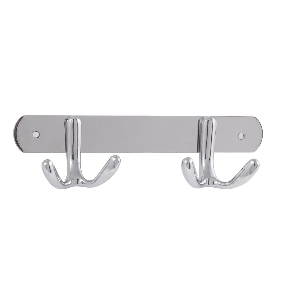 Вешалка настенная AWD interior на 4 крючка 4x18x5 cм нержавеющая сталь (AWD02210450)
