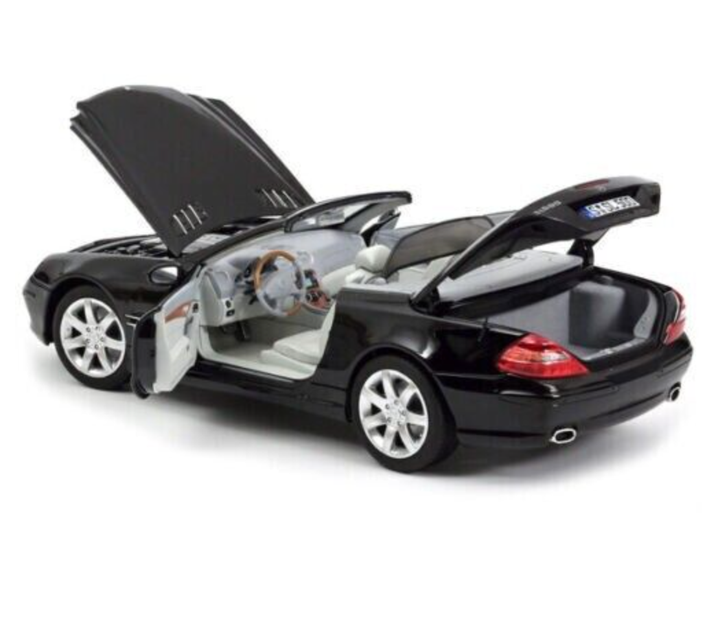 Модель автомобиля Norev 1:18 Mercedes-Benz SL 500 R230 Black (183840) - фото 3