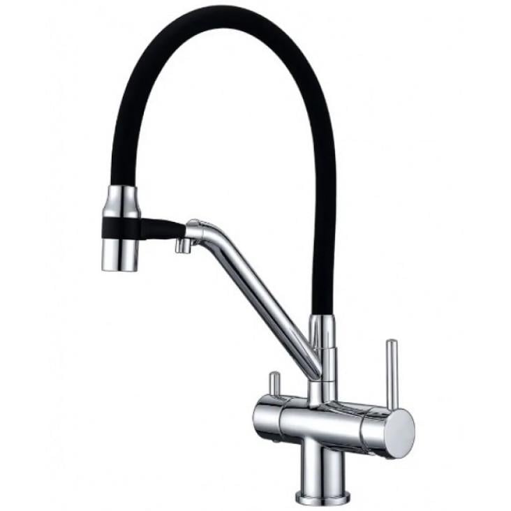 Смеситель для кухни с подключением фильтра Gappo G4398-80 Хром (1045386)