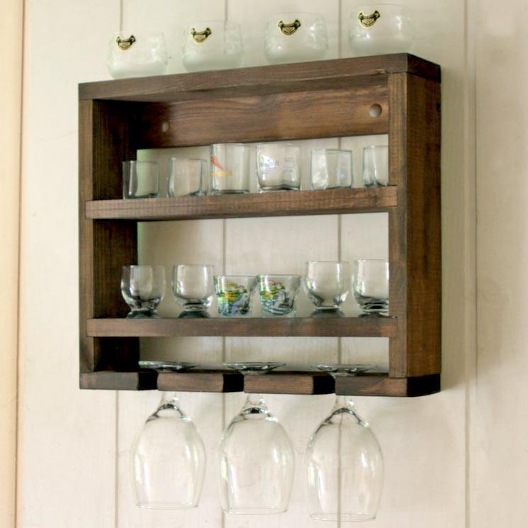 Полка настенная из дерева Кольчана Капучино (ПНС/006309)