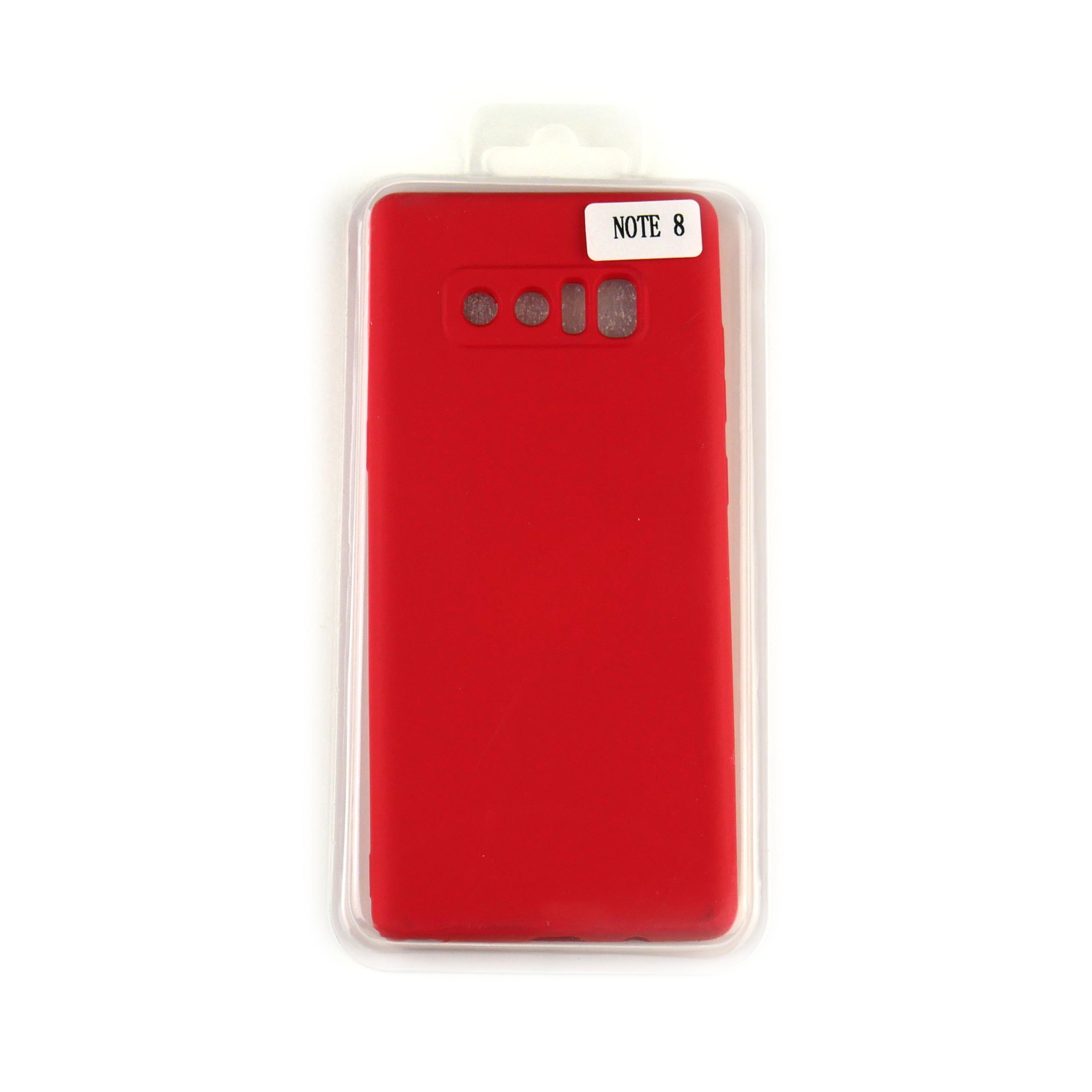 Чехол Silicone Case Full Cover Samsung Note 8 Красный