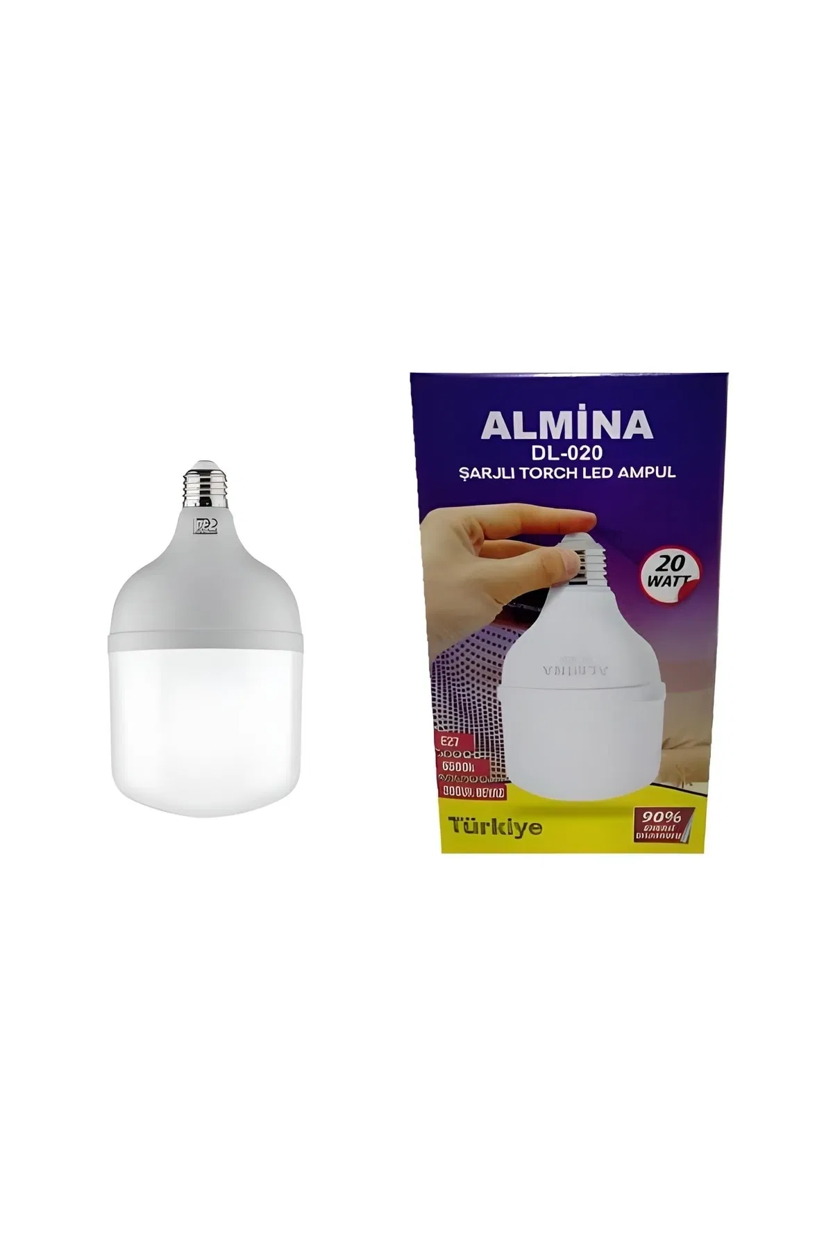 Лампа светодиодная с аккумулятором ALMINA 20W DL-020 - фото 3