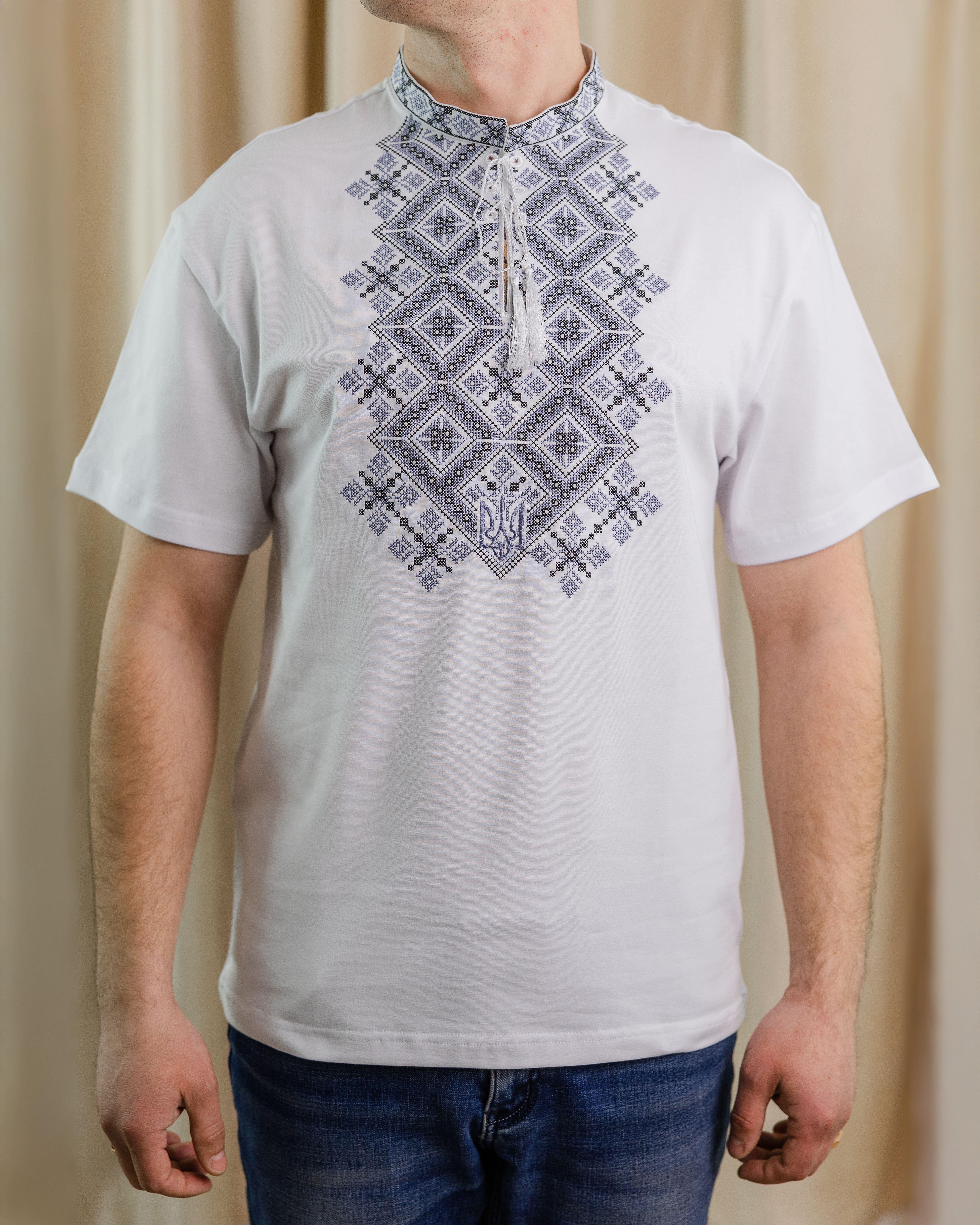 Футболка-вишиванка чоловіча XRmaster Стихія L Білий (0002421-L)