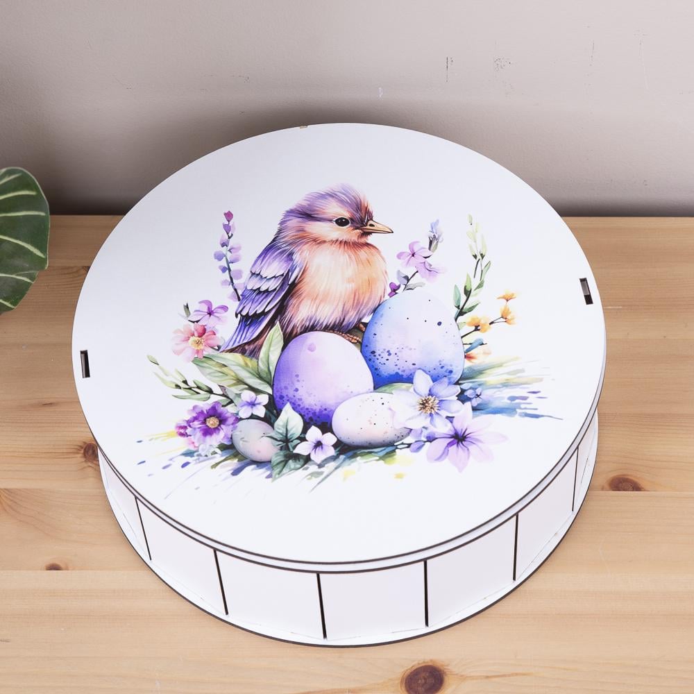 Коробка кругла пташка (4233-44)