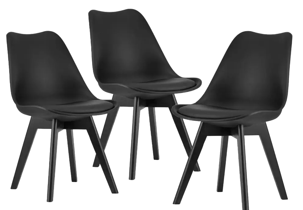 Кресло Bonro B-487 с ножками 3 шт. Черный (47000332)