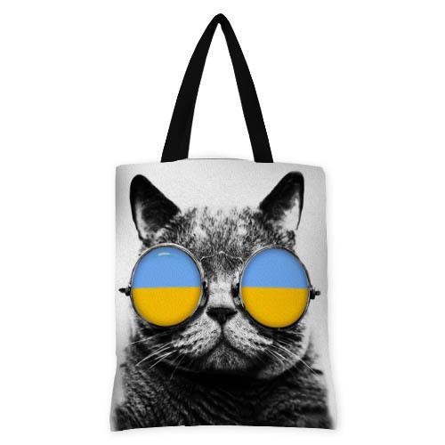 Сумка женская тканевая Presentville Кот в очках (SV 14S142 BL)