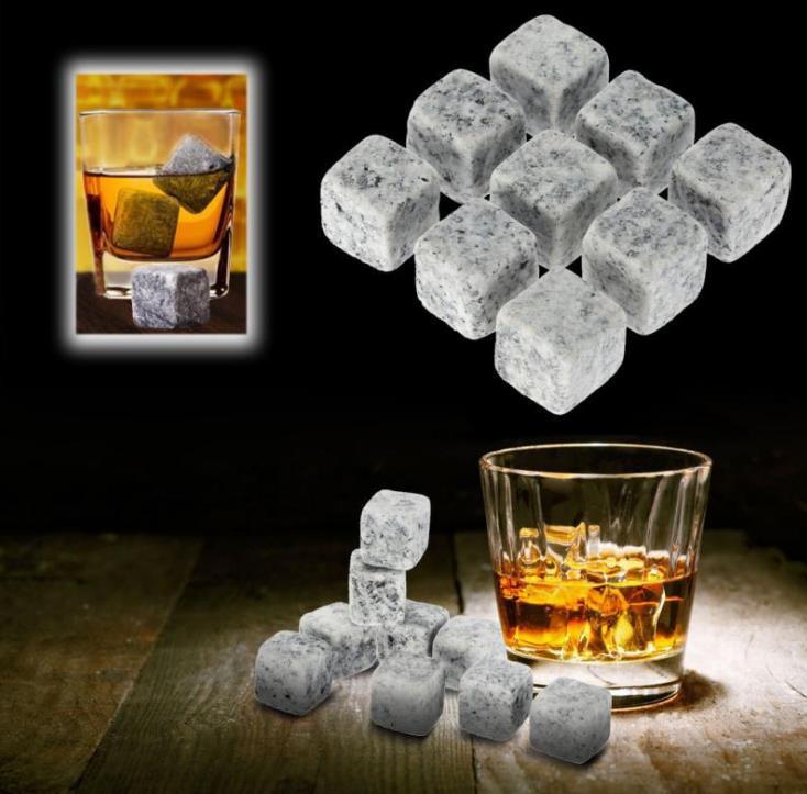 Камені Aura Whiskey Stones для віскі охолодні 9 шт. 2х2 см Сірий (0b1c2845) - фото 2