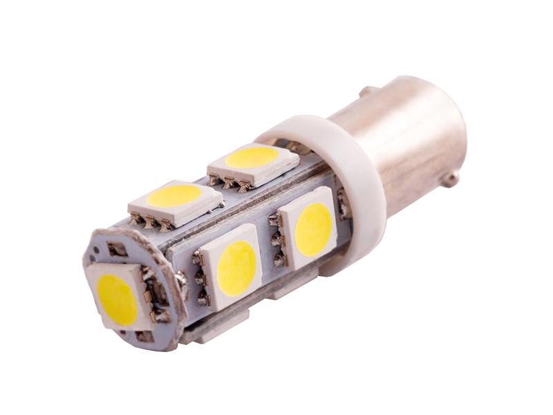 Автолампа светодиодная BA9S T4W 12 В SMD5050-9led Белый (110)