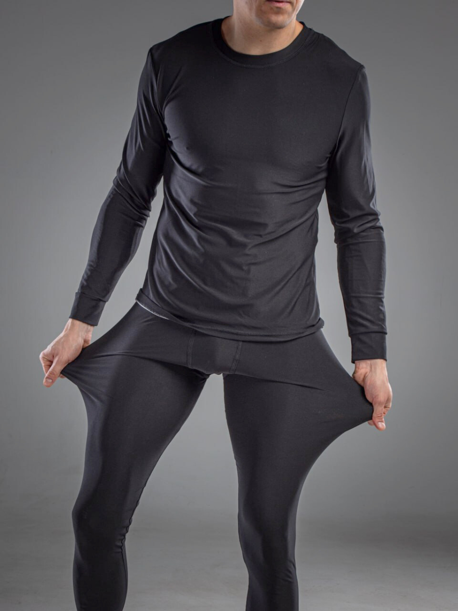 Термобелье мужское с мембраной термолонгсливы и термокальсоны XL Черный (8199445104) - фото 13 Термобелье мужское с мембраной термолонгсливы и термокальсоны XL Черный (8199445104) - фото 13