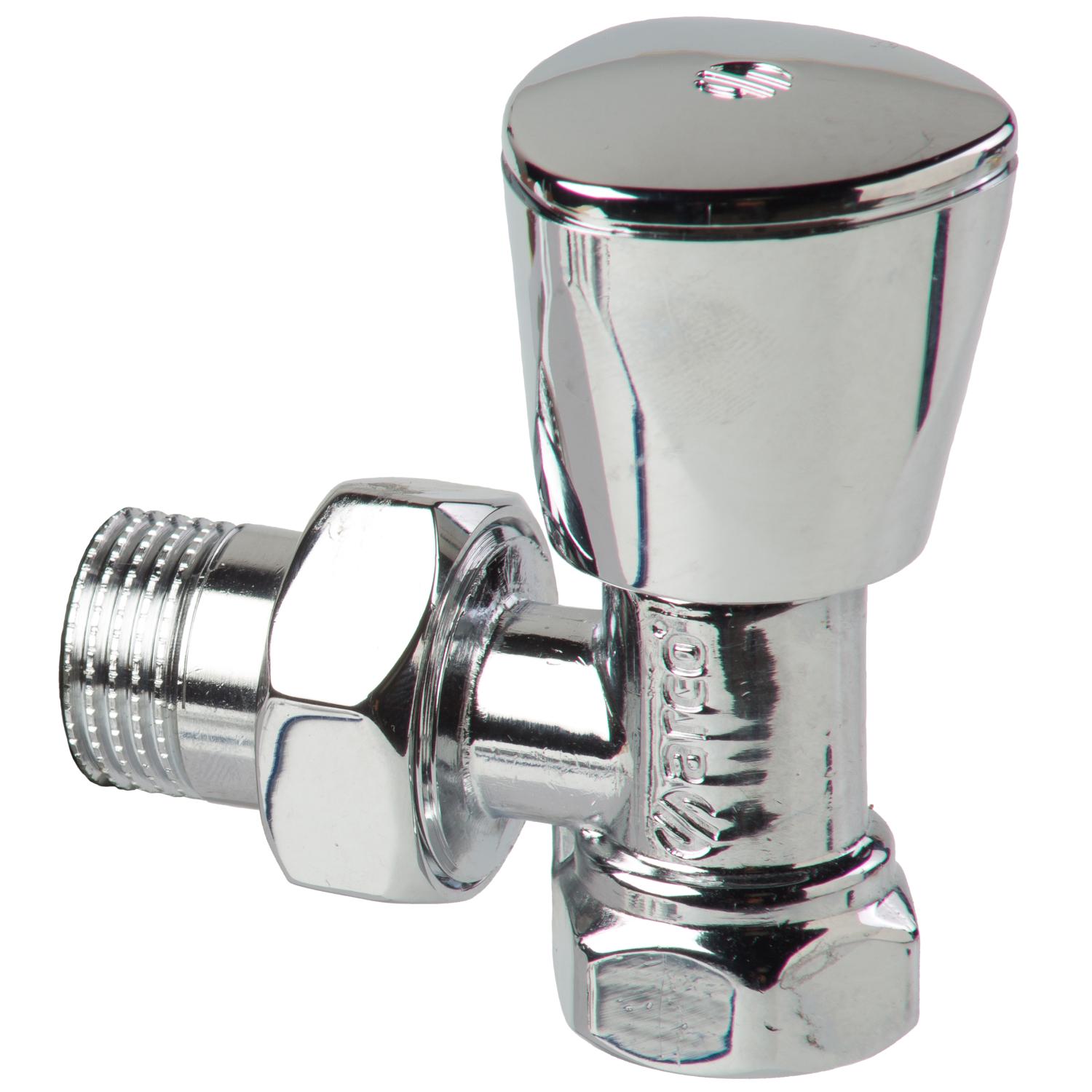 Вентиль радиаторный угловой Arco 1/2"x1/2" с американкой (503505)