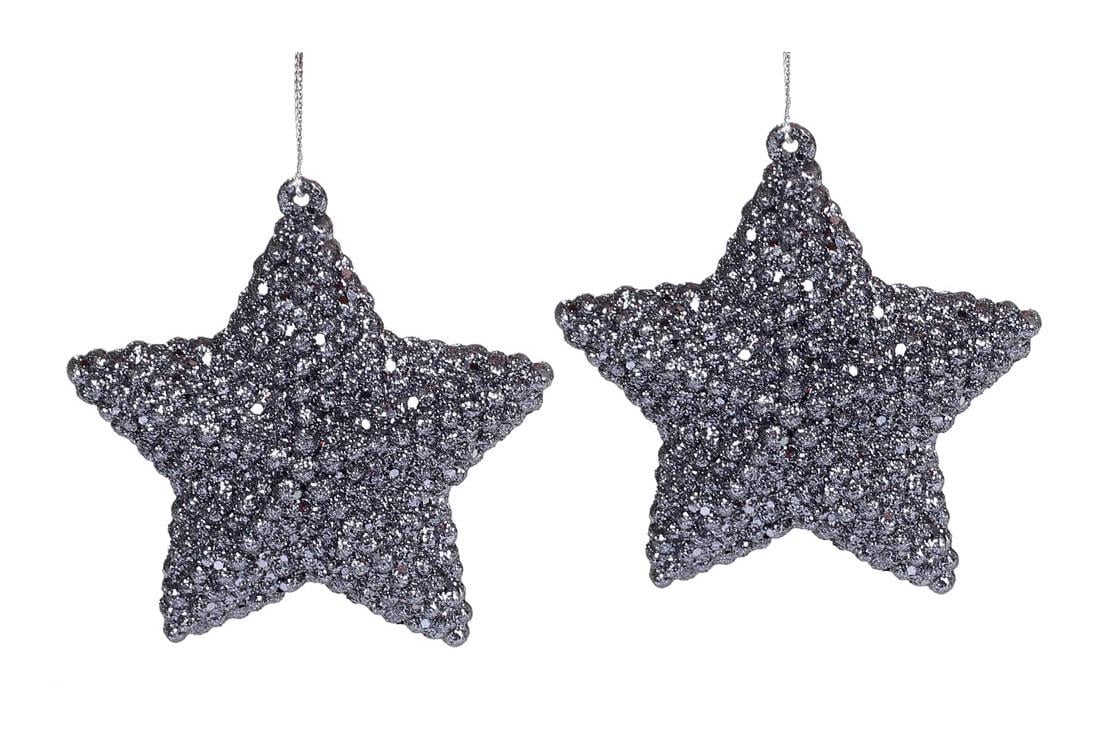 Набор елочных украшений BonaDi Звезда 2 шт. (113-555)