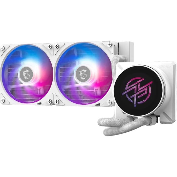 Система водяного охлаждения MSI MPG CoreLiquid P22 240 2000 об/мин 2x120 мм ARGB LCD White (38914948)