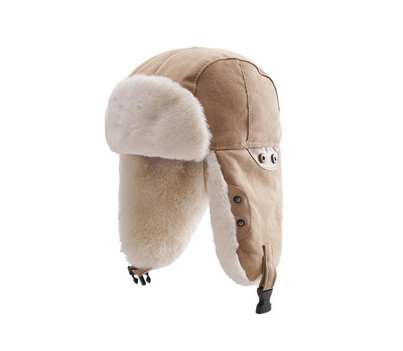 Шапка ушанка 6601 унисекс One size Бежевый (01200)