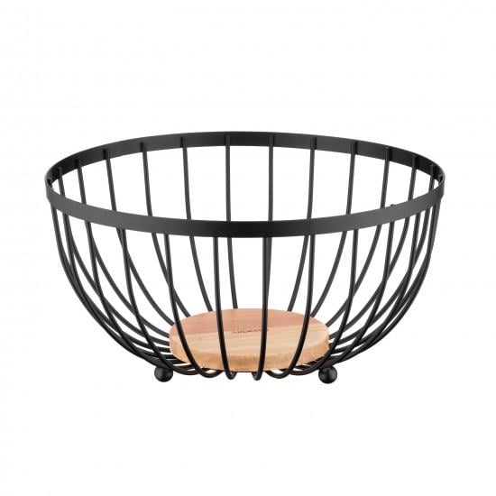Ardesto Basket Midori 25х25х13cm, metal, wood, black