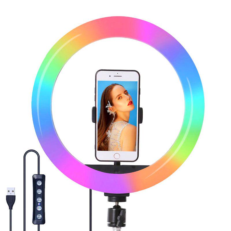 Селфі-кільце LED з RGB підсвічуванням Soft Ring Light MJ26 (3982)