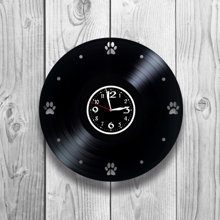 Часы настенные Лофт-винтаж 0152 из виниловой пластинки