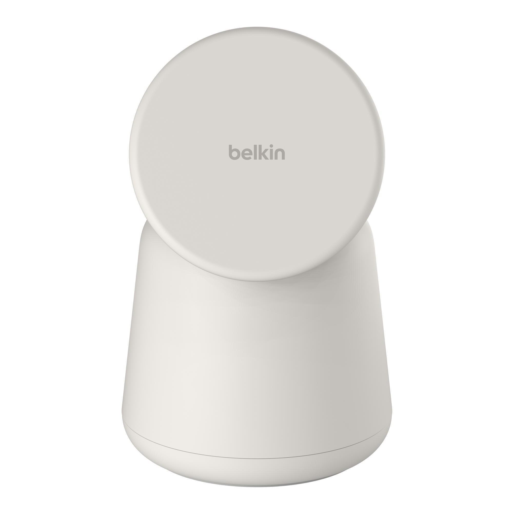 Зарядное устройство беспроводное Belkin 2в1 MagSafe для Apple 15 Вт Бежевый (WIZ020VFH37)